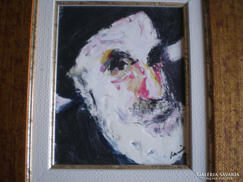 Mihály Schéner, portrait, self-portrait. / Bought from him!