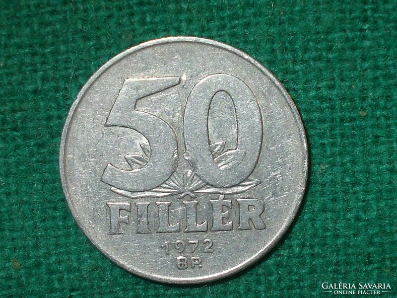 50 Fillér  1972  ! Csak 470.001 db. készült !