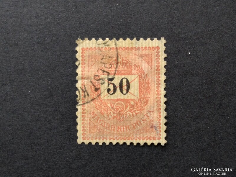 1888 Black number 50 kr. Budapest g3