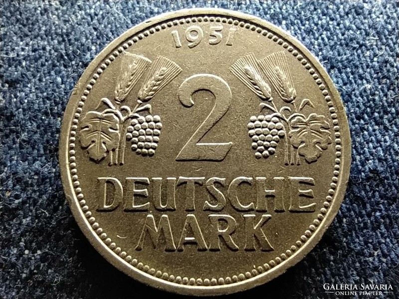 Germany nszk (1949-1990) 2 marks 1951 f (id78991)