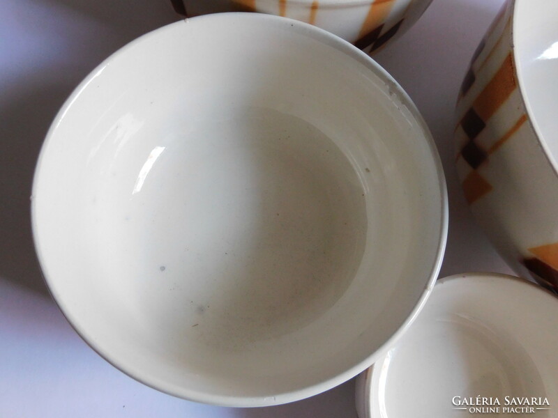 Vintage faience kitchen bowl set - 4 pieces - steingut fabrik torgau