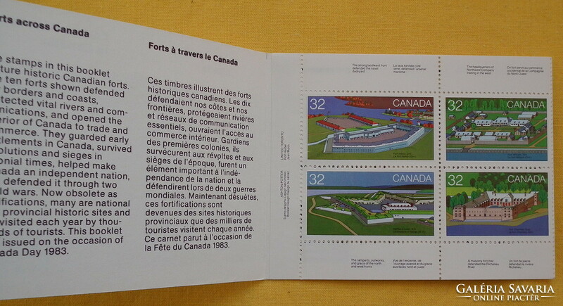 1983. Kanada - Kanadaiak napja; Erődök I. bélyegfüzet MH92