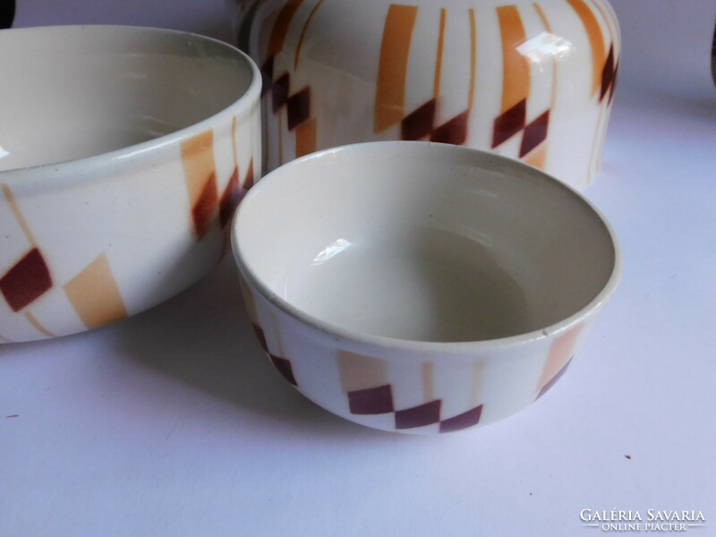 Vintage faience kitchen bowl set - 4 pieces - steingut fabrik torgau