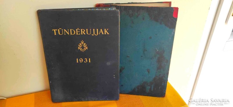 Tündér ujjak - kézimunka újság 1928-as és 1931-es teljes év keményfedeles kötetben