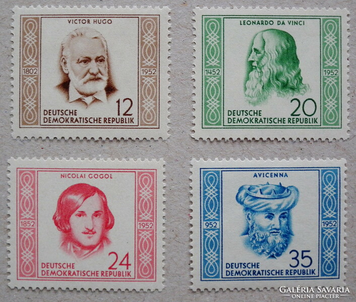 1952. NDK - Híres emberek sor Mi 311-314 postatiszta (kat.sz.: 18 EUR)