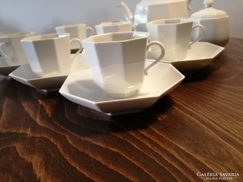 Herend white coffee set