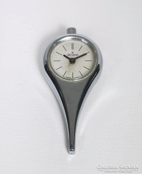 Grovana pendant from the 1980s, with a mechanical structure! With Tiktakwatch service card!