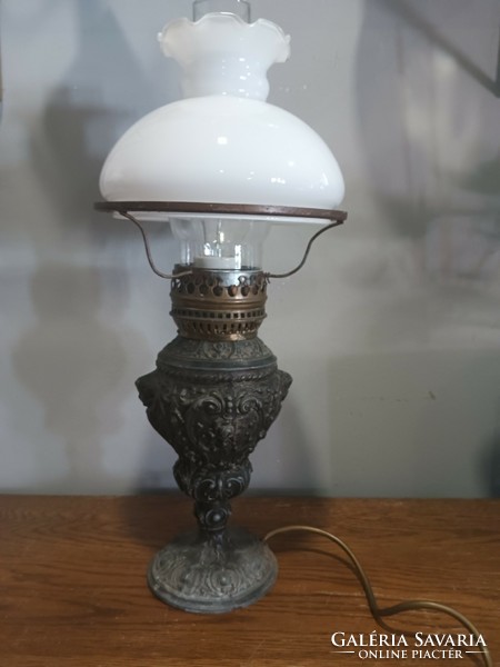 Antique spiater Art Nouveau angelic table lamp. Negotiable.