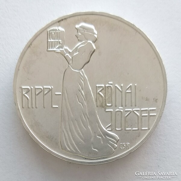 1977 Rippl-Rónai József Ezüst 200 Forint  (No: 23/307.)