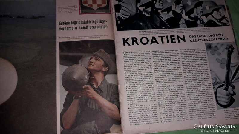 Antik 1943. X WWII.SIGNAL  III.BIRODALMI náci MAGYAR PROPAGANDA újság MAGAZIN képek szerint