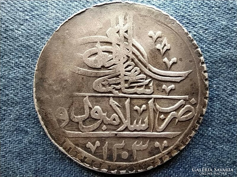 Ottoman Empire iii. Selim (1789-1807) .465 Silver 100 para 1791 1203/3 (id59307)