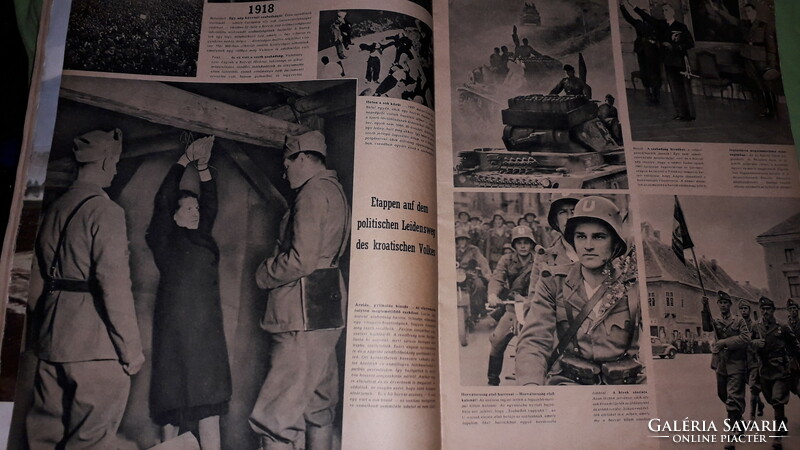 Antik 1942. X WWII.SIGNAL  III.BIRODALMI náci MAGYAR PROPAGANDA újság MAGAZIN képek szerint