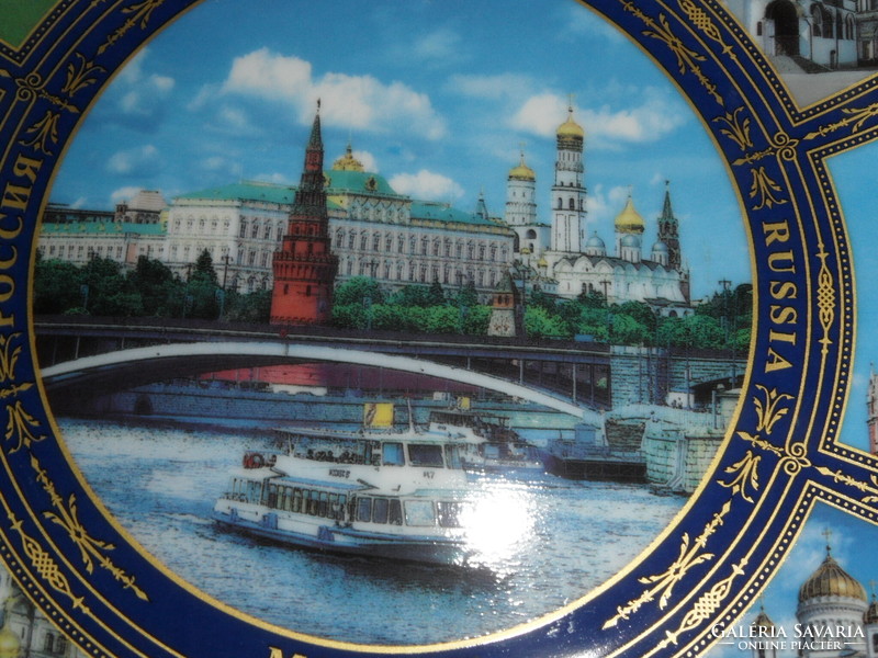 Moszkva porcelán emlék falitányér