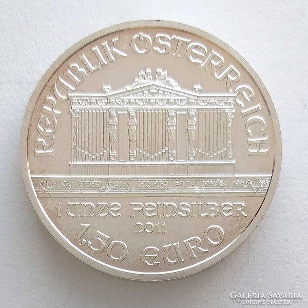 2011 Ausztria Wiener Philharmoniker 1 Uncia / 31,27g. ezüst érme (No: 23/312.)