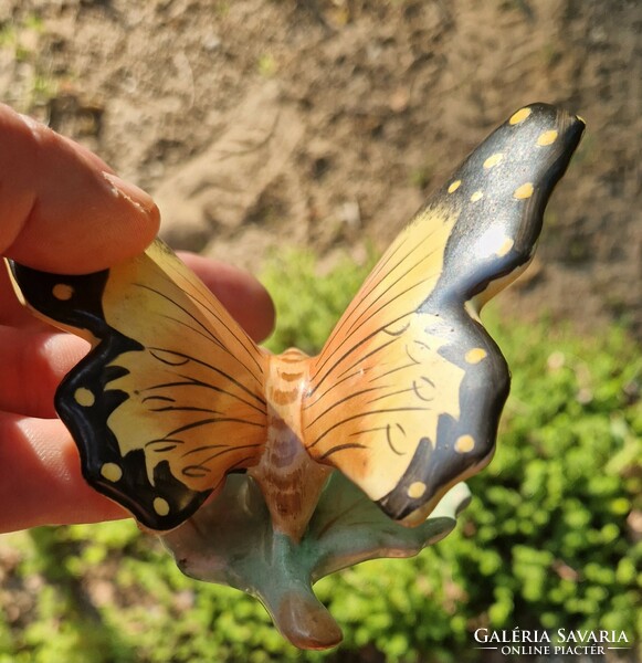 Bodrogkeresztúri kerámia pillangó lepke nipp figura