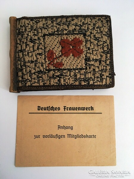 RAD fotóalbum - náci fotóalbum - Deutsches Frauenwerk igazolvány R.A.D.