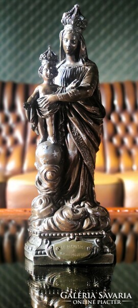 Religious sculpture group - Mary with baby Jesus, Our Lady of Lourdes, Saint Antal of Padua