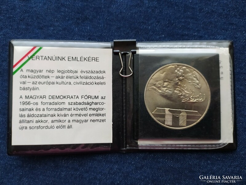 Magyarország Vértanúink emlékére 1989 alpakka emlékérem 42,5mm (id79027)