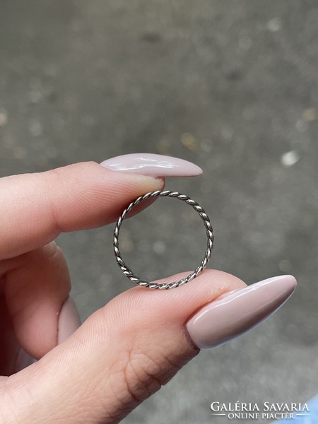 Silver hoop ring