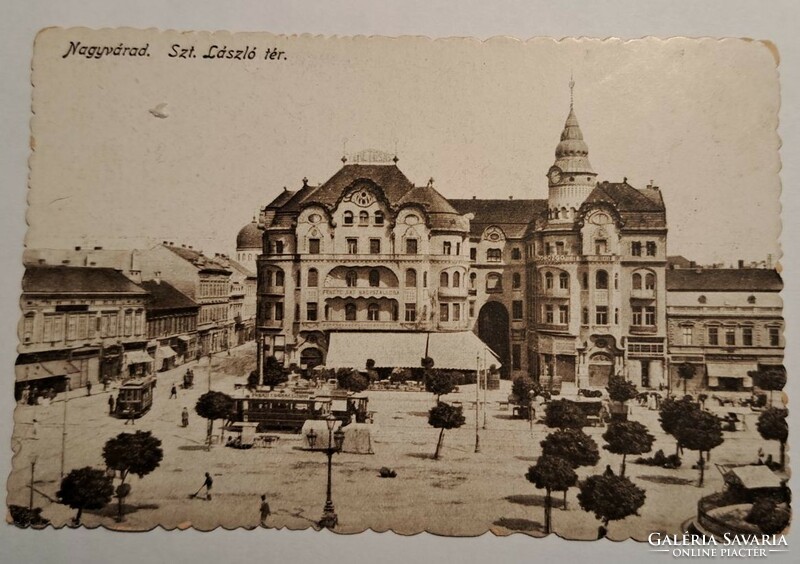 Nagyvárad, st. László Square postcard.