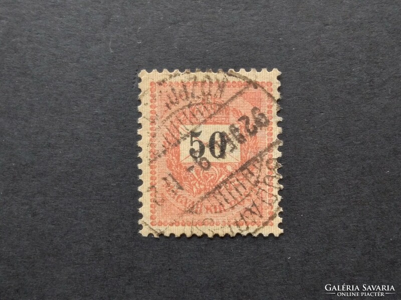 1889 Fekete számú krajcáros 50 kr. E 12 : 11 3/4  Budapest G3