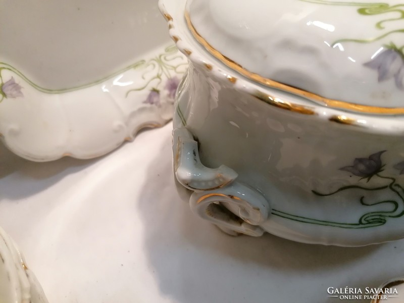 PL S Vienna antik porcelán étkészlet egy része