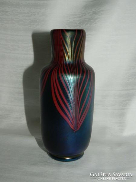 Eisenwerth Karl Schmol tervezte Poschinger üveg váza