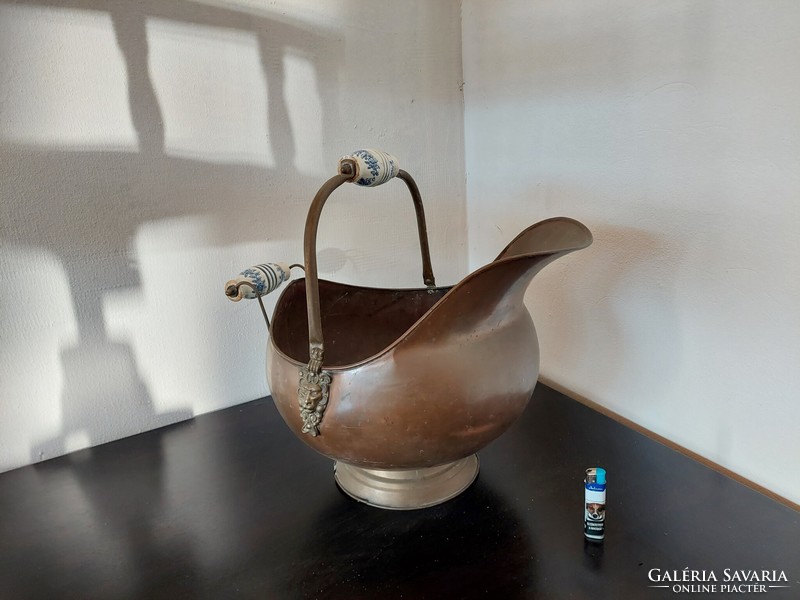 Large copper pot spout