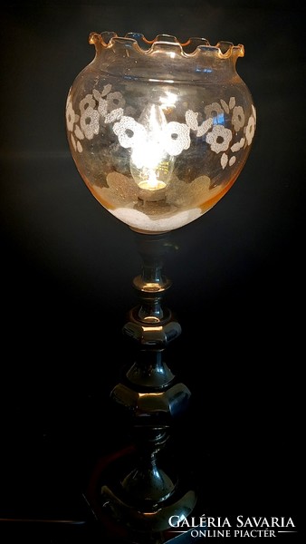 Copper table lamp, Murano finish, negotiable