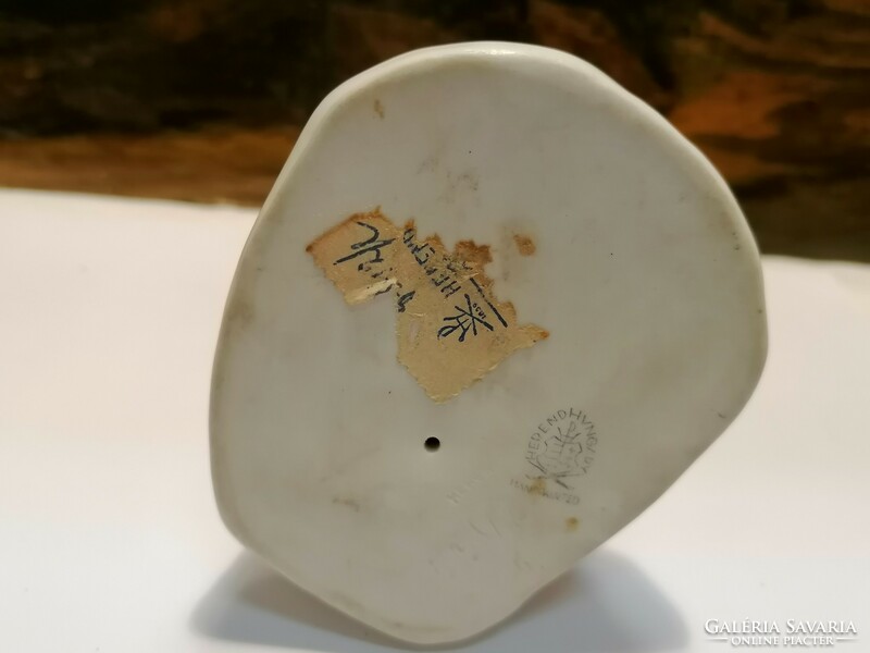 Herendi porcelán mézes mackó figura 14 cm, hibátlan