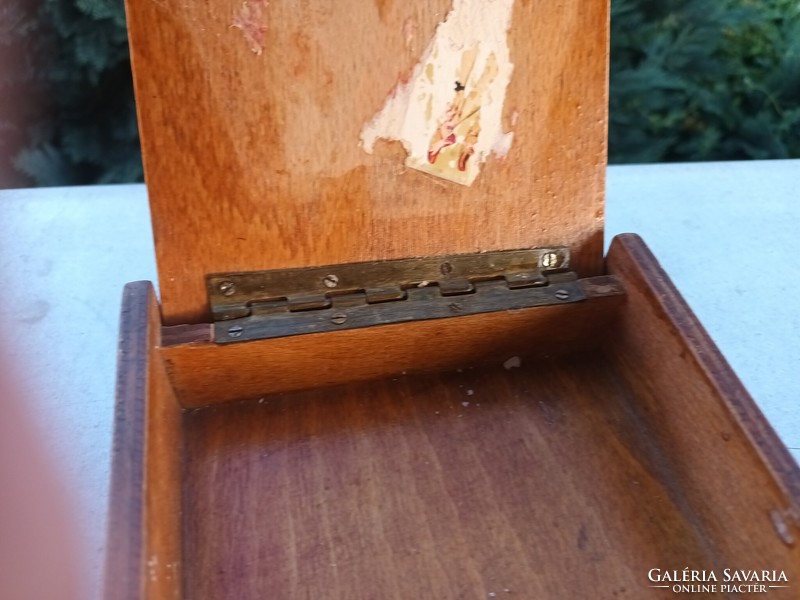 Antique wooden card box - card holder box from the early 1900s