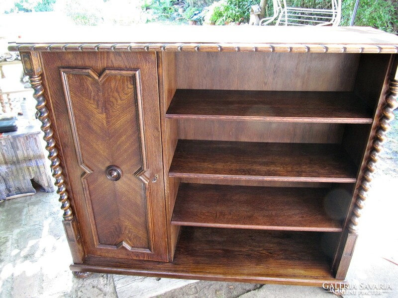 Colonial dresser with shelves, wardrobe