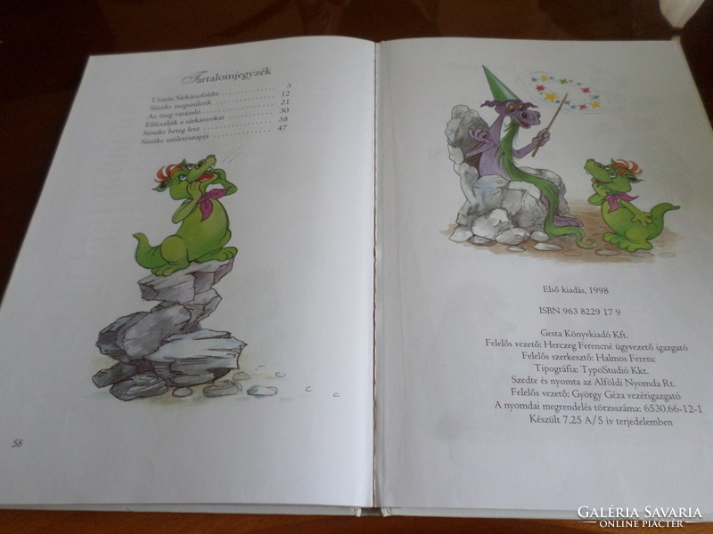 Csukás István SÜSÜKE a sárkánygyerek FÜZESI ZSUZSA RAJZAIVAL, Első kiadás 1998