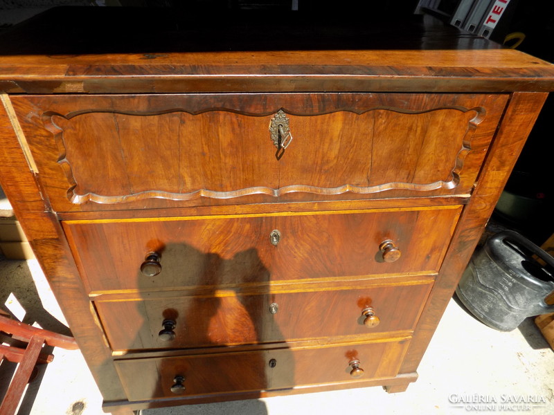 Biedermeier secretary desk for renovation + upholstered chair!