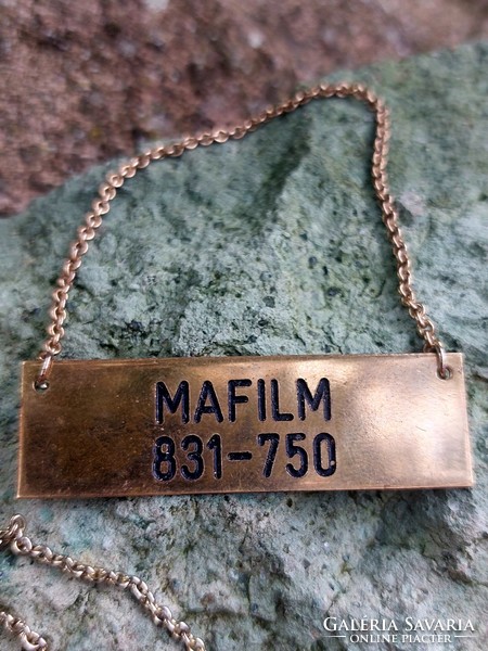 Copper engraved mini plaques. Mafilm, ambulances, fire department.