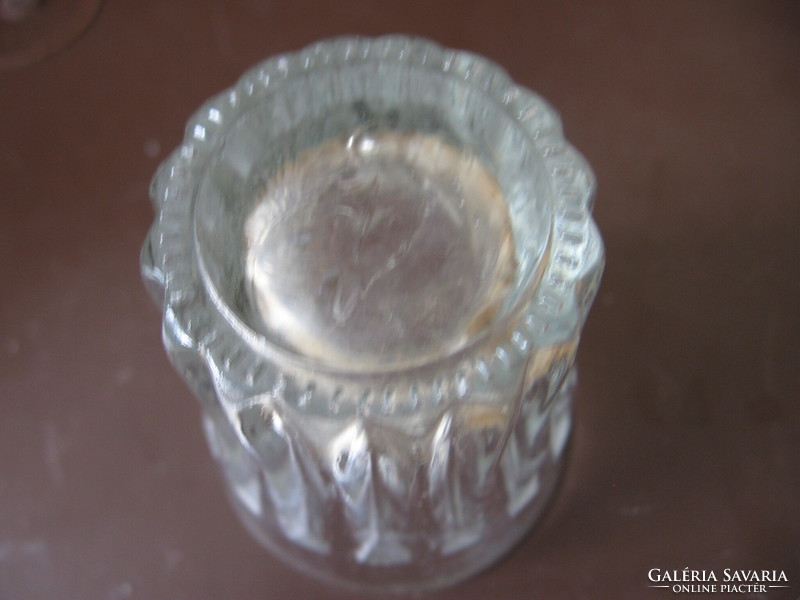 Retro szovjet, orosz pálinkás pohár, üveg stampó