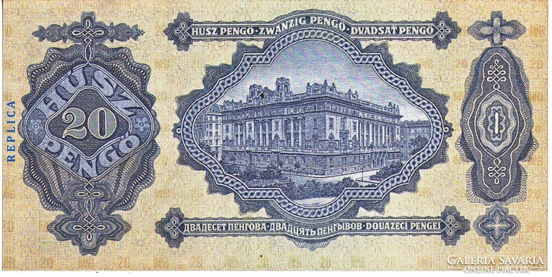 Hungary 20 pengő replica 1930 unc