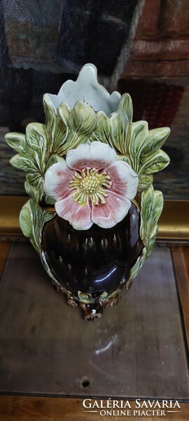 Antik fajansz váza Johann Maresch