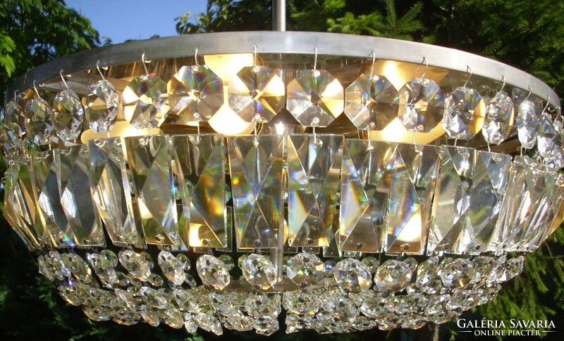 Viennese round basket swarovski crystal chandelier with 6 lights