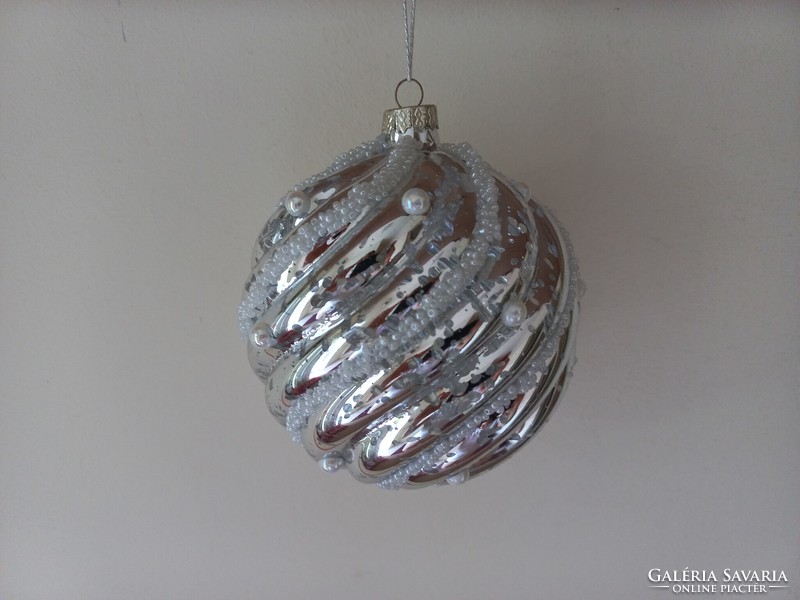 Nagyméretű díszes üveggömb karácsonyi dekoráció