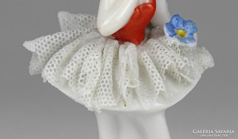 1O146 Régi porcelán mini balerina 5.5 cm