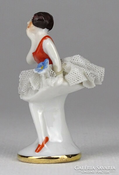 1O146 Régi porcelán mini balerina 5.5 cm