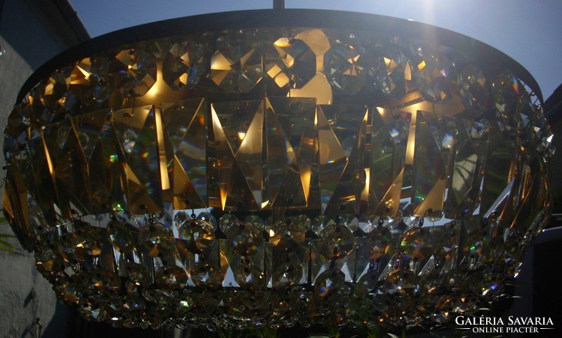 Viennese round basket swarovski crystal chandelier with 6 lights