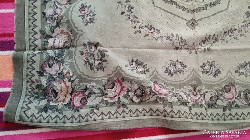 Thick floral patterned antique tablecloth v. Bedspread