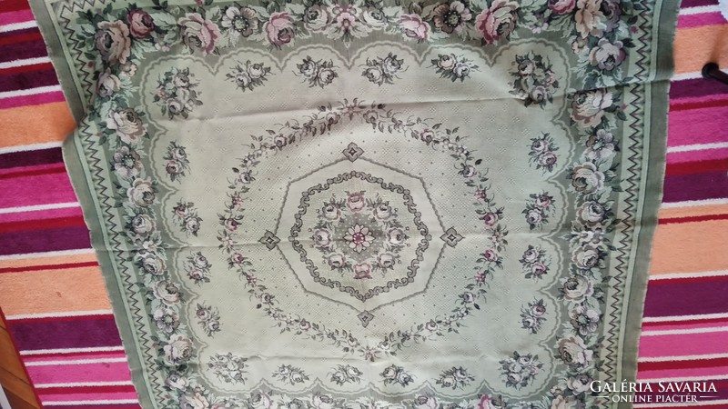 Thick floral patterned antique tablecloth v. Bedspread