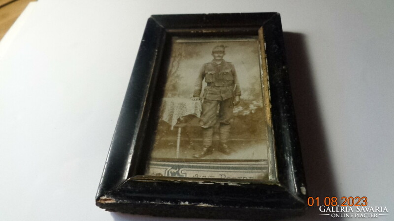 I. Vh. - Photo of S Hungarian baka, framed 9 x 13 cm