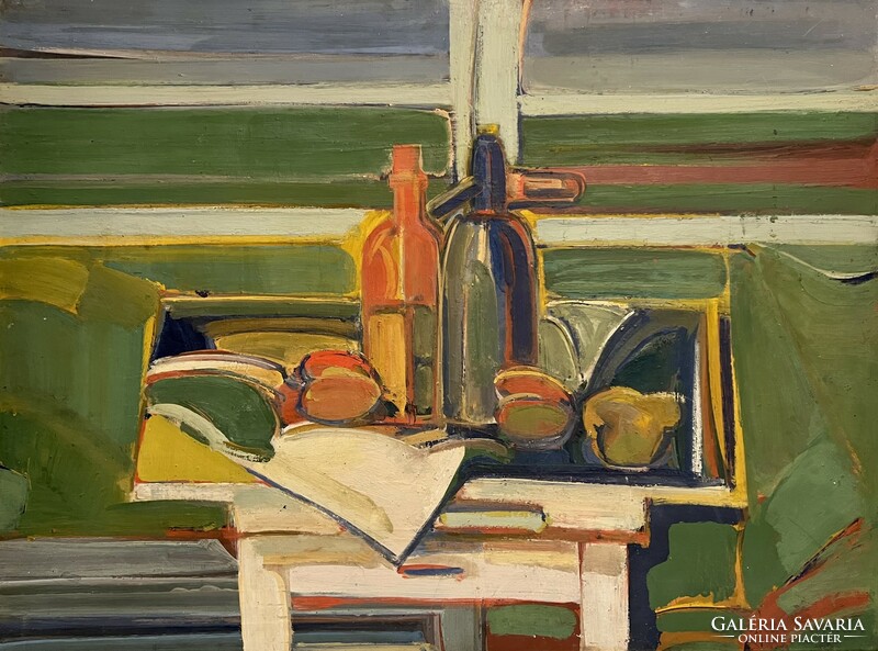 Levente Baticz (1941- ) still life with soda siphon - gallery work /invoice provided/