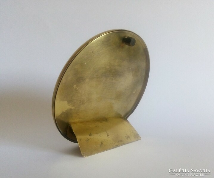 Very rare Kopcsányi Otto Hungarian-modernist copper picture holder idea industrial art undertaking 1982