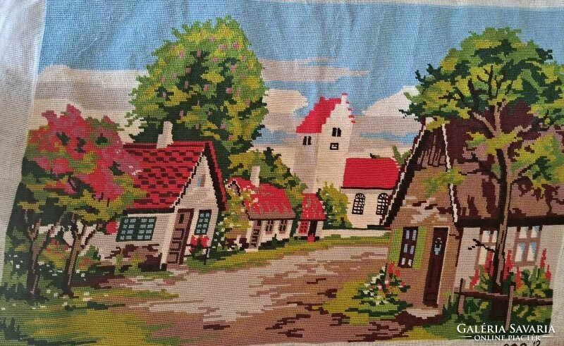 Large tapestry picture cheap. ( HUF 1,500 ) Size: 72x45 cm.