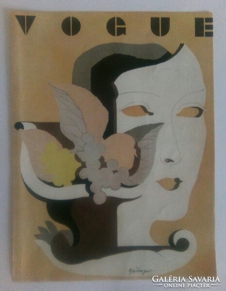 Alex zeilinger: vogue cover design art deco lithograph September 1930